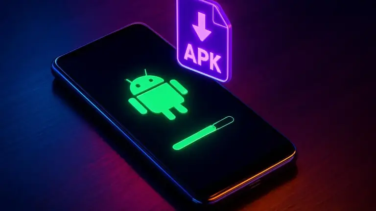 Installing the BDTWIN Android app from the APK file on a smartphone